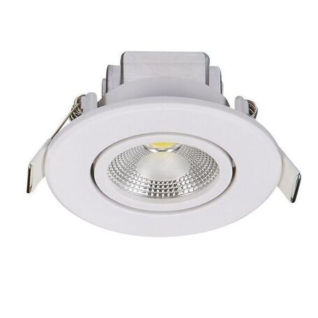 Встраиваемый светодиодный светильник Nowodvorski Downlight Cob 6970, LED 3W 3000K 215lm, белый, пластик