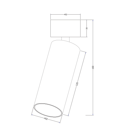 Схема с размерами Maytoni C055CL-L12B4K-W-B