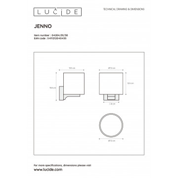 Схема с размерами Lucide 04204/01/30