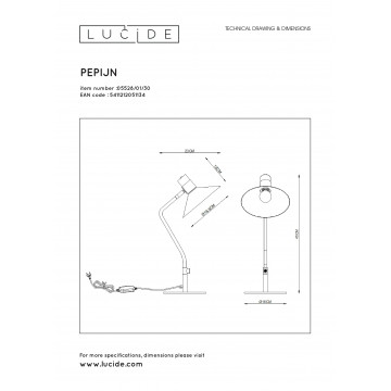 Схема с размерами Lucide 05528/01/30