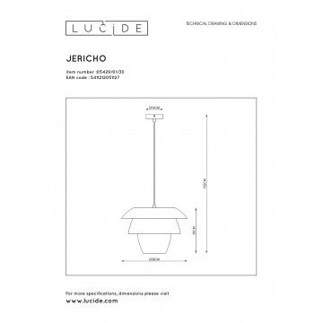 Схема с размерами Lucide 05429/01/30