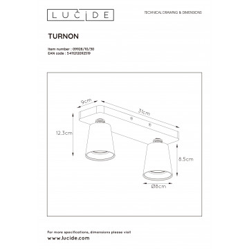 Схема с размерами Lucide 09928/10/30