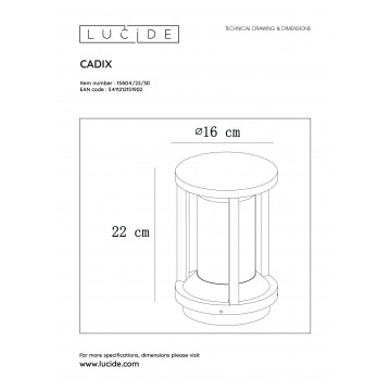 Схема с размерами Lucide 15804/22/30