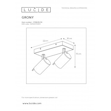 Схема с размерами Lucide 17998/10/30