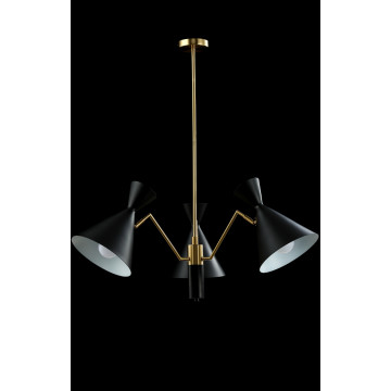 Подвесная люстра Crystal Lux JOVEN SP3 GOLD/BLACK 0760/303, 3xE27x60W - миниатюра 3