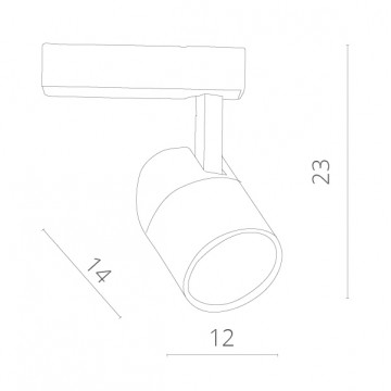 Схема с размерами Arte Lamp A5750PL-1WH