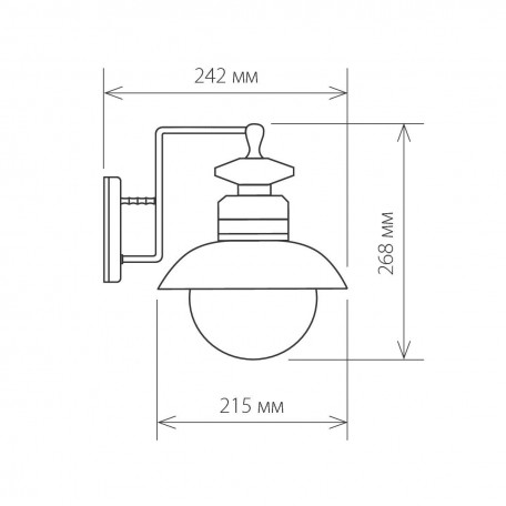 Схема с размерами Elektrostandard a038480