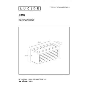 Схема с размерами Lucide 27853/01/30