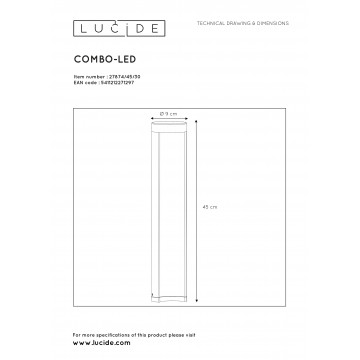 Схема с размерами Lucide 27874/45/30