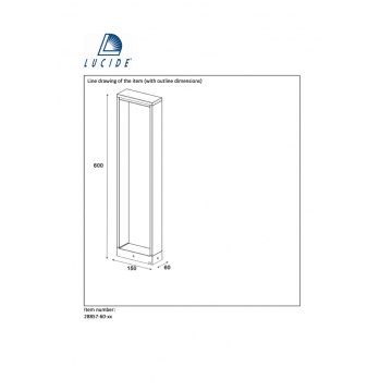 Схема с размерами Lucide 28857/60/30