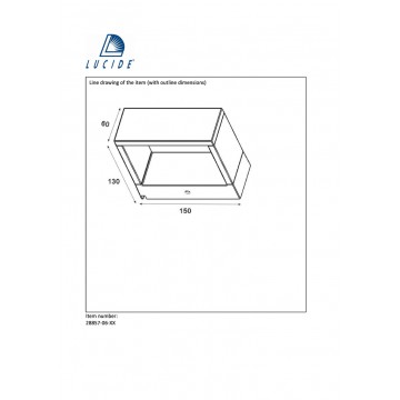 Настенный светодиодный светильник Lucide Goa 28857/06/31, IP54, LED 6W, 3000K (теплый), белый, металл - миниатюра 2