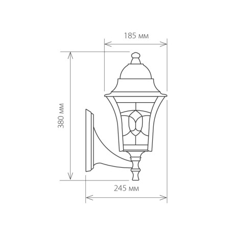 Схема с размерами Elektrostandard a024999