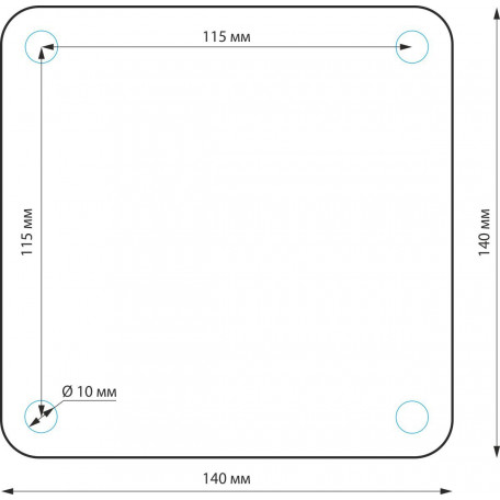 Схема с размерами Elektrostandard a035095