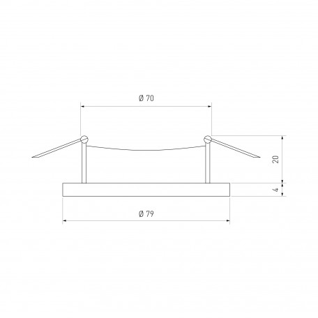 Схема с размерами Elektrostandard a031464