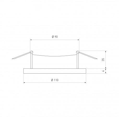 Схема с размерами Elektrostandard a037499