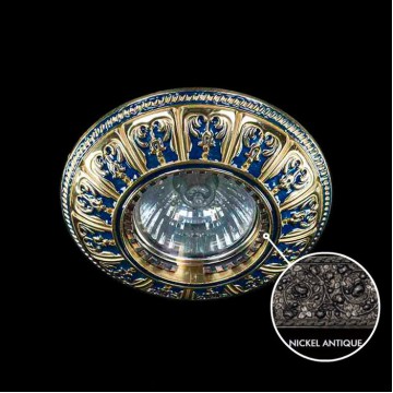 Встраиваемый светильник Artglass SPOT 50 NICKEL ANTIQUE, 1xGU10x35W, никель, металл