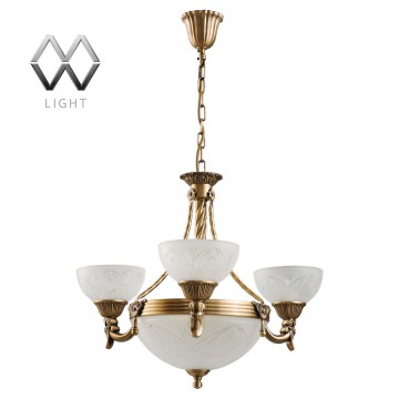 Подвесная люстра MW-Light Афродита 317012006, 3xE27x40W +  3xE14x40W