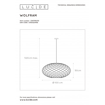 Схема с размерами Lucide 21417/99/30