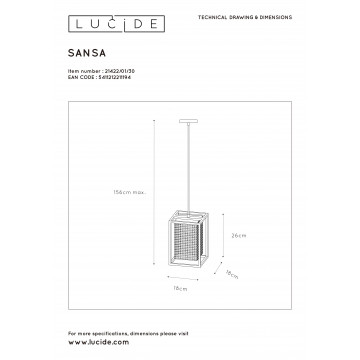 Схема с размерами Lucide 21422/01/30