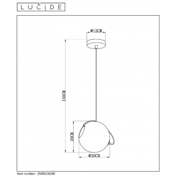 Схема с размерами Lucide 25405/20/60