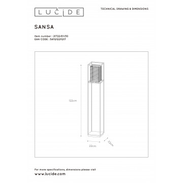 Схема с размерами Lucide 21722/01/30