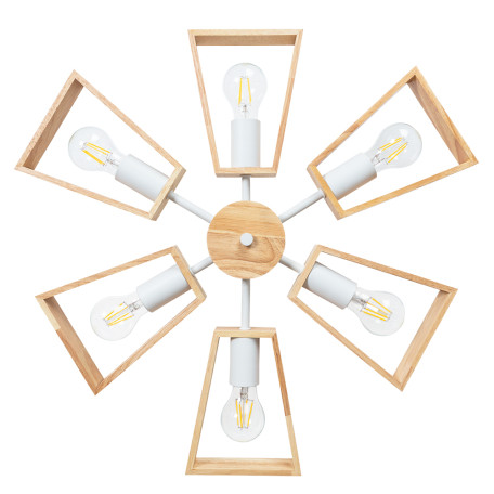 Люстра на штанге Arte Lamp Brussels A8030PL-6WH, 6xE27x60W - миниатюра 6