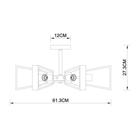 Схема с размерами Arte Lamp A8030PL-6WH