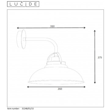 Схема с размерами Lucide 31248/01/15