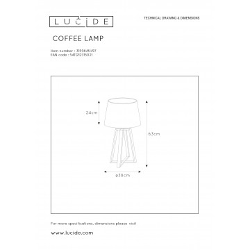 Схема с размерами Lucide 31598/81/97