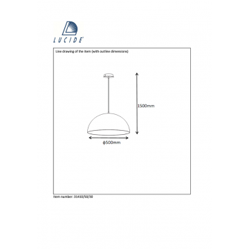 Схема с размерами Lucide 31410/50/30