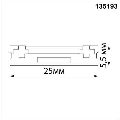 Схема с размерами Novotech 135193