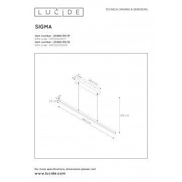 Схема с размерами Lucide 23460/30/12