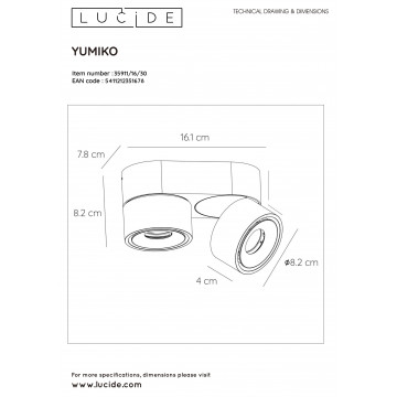 Схема с размерами Lucide 35911/16/30