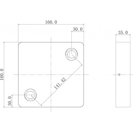 Схема с размерами Donolux DL18629/SQ2 Kit W Dim