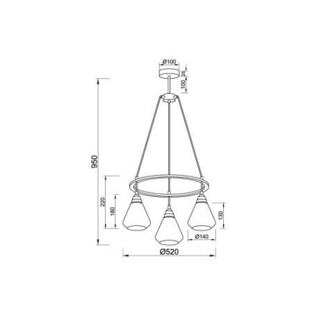 Схема с размерами Vele Luce VL5842P03