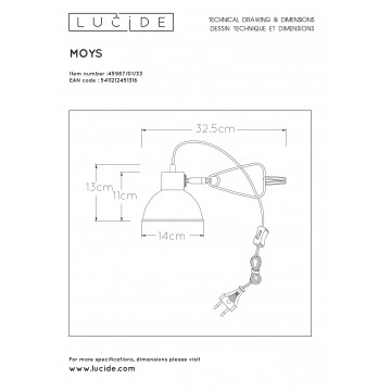 Схема с размерами Lucide 45987/01/33