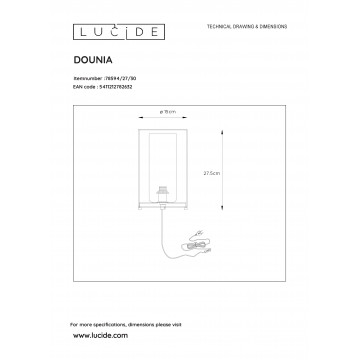 Схема с размерами Lucide 78594/27/30