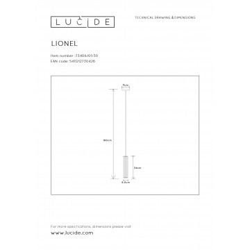 Схема с размерами Lucide 73406/01/30