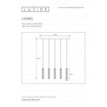 Схема с размерами Lucide 73406/05/30