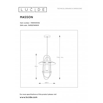 Схема с размерами Lucide 74309/01/02