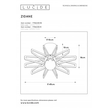 Схема с размерами Lucide 77184/45/30