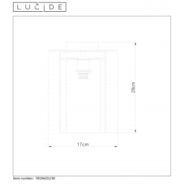 Схема с размерами Lucide 78194/01/30