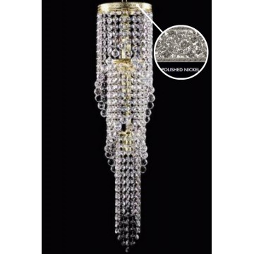 Бра Artglass KAMILA BALLS NICKEL SP, 3xE14x40W, никель, прозрачный, металл, кристаллы SPECTRA Swarovski