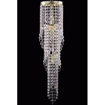 Бра Artglass KAMILA BALLS SP, 3xE14x40W, золото, прозрачный, металл, кристаллы SPECTRA Swarovski