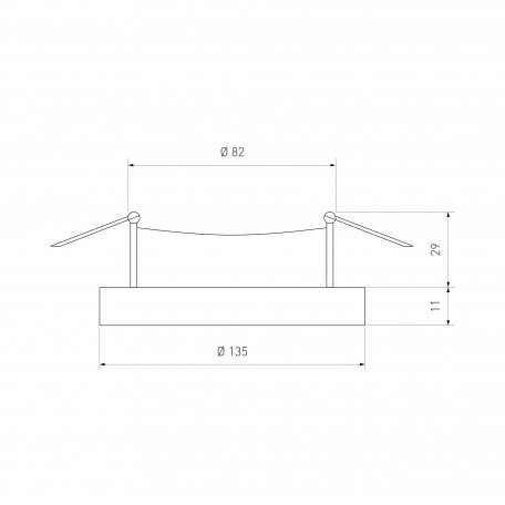 Схема с размерами Elektrostandard a035178