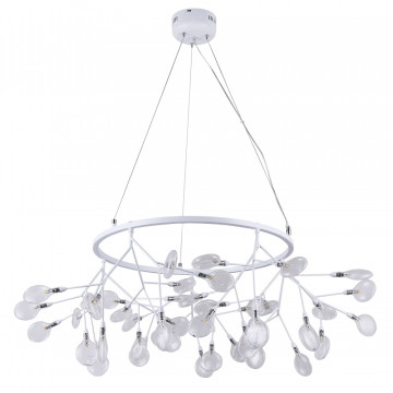 Подвесная люстра Crystal Lux EVITA SP45 D WHITE/TRANSPARENT 1691/245D, 45xG4x1W