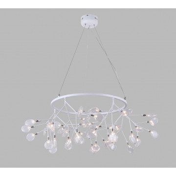 Подвесная люстра Crystal Lux EVITA SP45 D WHITE/TRANSPARENT 1691/245D, 45xG4x1W - миниатюра 3