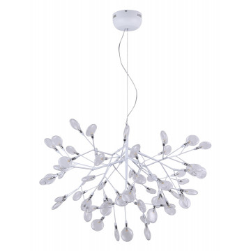 Подвесная люстра Crystal Lux EVITA SP63 WHITE/TRANSPARENT 1691/263, 63xG4x1W