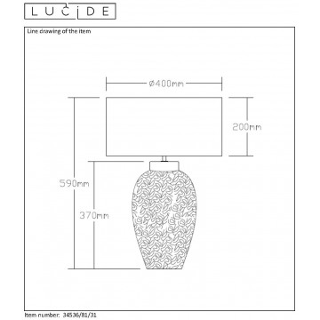 Схема с размерами Lucide 34536/81/31