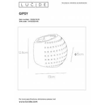 Схема с размерами Lucide 35203/13/31